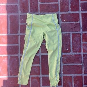 Free people yellow leggings